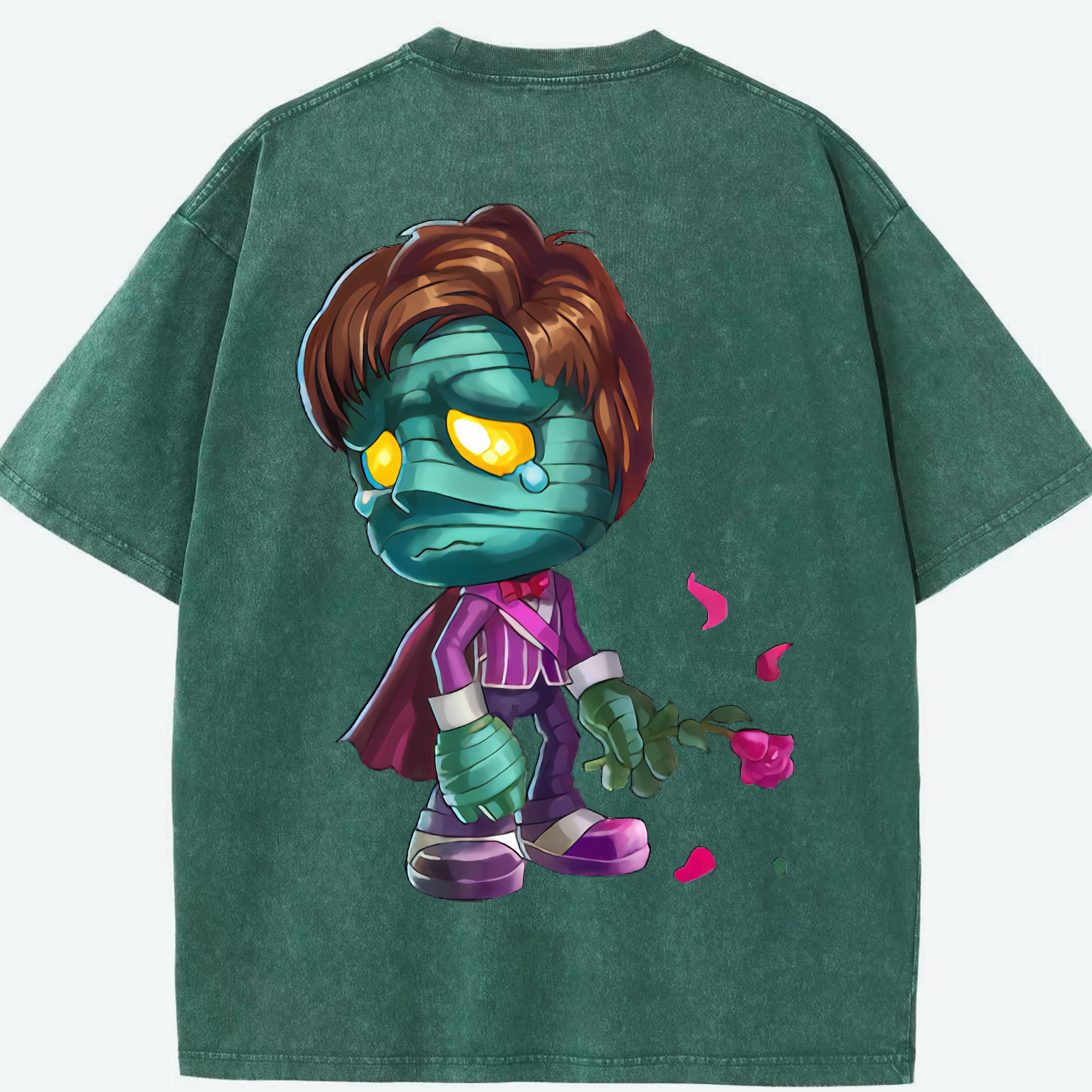 リーグ・オブ・レジェンド League of Legends LOL 綿100% ヴィンテージ風 半袖Tシャツ（背面プリント）